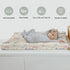 ZoUbqchY 32''16'' Watercolor Fairies Yellow Changing Pad Covers for Baby Girls Boys Pastel Princess Castle Floral Stars
