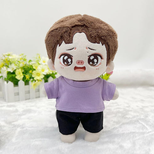 10cm 15cm 20cm (a6, 15cm) niannyyhouse Plush Doll Clothes T-Shirt Multi-Color Bottoming Shirts Stuffed Toy Dress Up