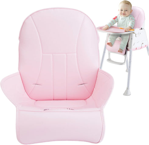 BEAHING High Chair Cushion, Soft PU Leather High Chair Cover, Replacement Baby High