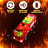 Zetz Brands Fire Truck Toy for Kids, 4D LED Lights, Bump & Go Fire Engine with Siren Sound, Ideal Birthday Gift
