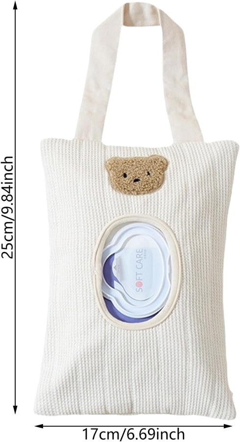 Montesy Portable Baby Wipe Holder Refillable Dispenser Travel Case Watertight Wipe Storage Case Cotton for Diaper Bag