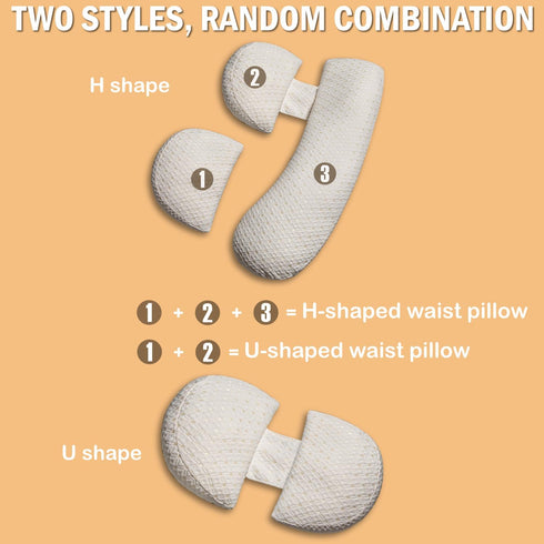 Oskeray Pregnancy Pillow for Pregnant Women, Soft Maternity Pillow with Detachable & Adjustable, Pillow with Pillow