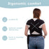 7-35 lbs Sleepy Wrap Stretchy Ergonomic Baby Carrier Sling for Newborns to Toddlers - Hands-Free Lightweight Baby Wrap