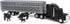 1/64 45967 ERTL Black Semi Truck with Cattle Trailer and Cattle