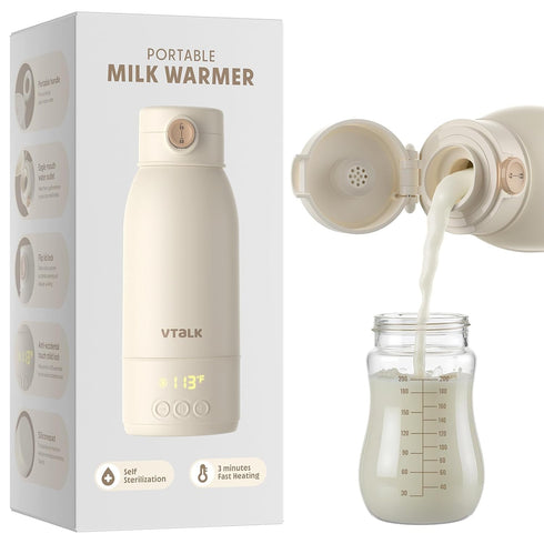 Portable Bottle Warmer for Travel, 17.5 OZ Large Capacity Baby Milk Warmer