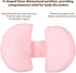 Cooling Maternity Lumbar Cushion with Wedge Abdominal Support Pillow Ergonomic Side Sleeping Pregnancy Waist Pillow
