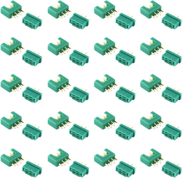 20 Pairs MPX Multiplex Connectors - 6 Pin MPX Plug Male and Female for RC LiPo Battery ESC Motor