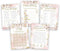 Summer-Ray 50pcs Bridal Shower Game Cards, 5 Games 10 Cards Each, 5" x 7"