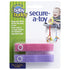 Baby Buddy Secure-a-Toy, Adjustable Pacifier and Teether Strap, Pink Lilac, 2 Pack, Made in USA