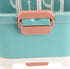 Compact Green Baby Bottle Drying Rack with Cover - Perfect for Home & Travel