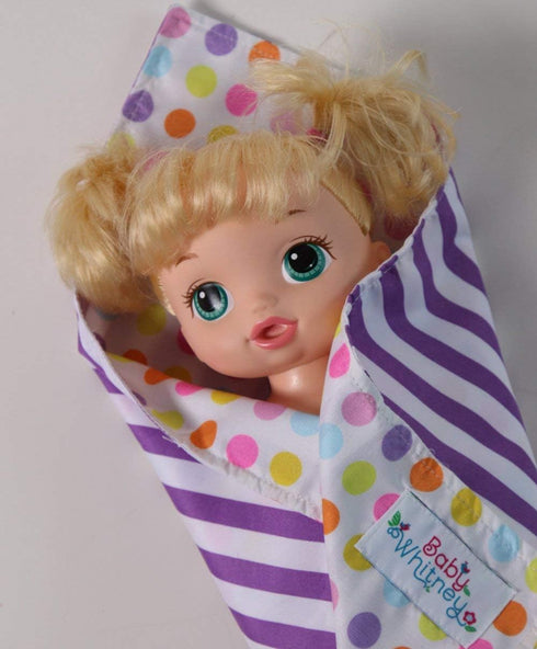 Baby Whitney 17" Set 2 Pack Doll Toy Receiving Blankets