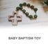 Silicone Ten-Year Rosary, Cross Baptism Silicone Rosary, Baby Rosary Teether, Baby Shower Baptism Party Supply, Kids