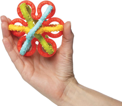 Manhattan Toy Textured Silicone Baby Teether Toy - Squiggle Loops by
