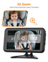 BM2A 3X 5.2" 1080P LUCKVIEW Baby Car Camera Zoom to See Baby Clearly, Display & Auto IR Night Vision, Rear-Facing View