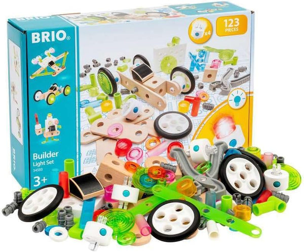 BRIO 34593 Builder Light Set | Wooden Toy Train Set for Kids