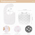lazyrhino 6-Pack 100% Baby Unisex Muslin Bibs, Absorbent, Soft, and Cute for Baby Boys and Girls, Cotton