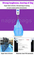 270 Diaper Disposal Bags for Baby,On The Go,Fresh Light Baby Powder Faint Scented,Easy Tie Handles, Diaper Bags