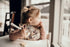 Three Little Tots Modern Silicone Baby Bib - Adjustable Fit Waterproof Catch Bibs for Mealtime