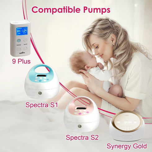 Nenesupply 19mm 2 pc Flanges Duckbill Valves for Spectra S2 S1 9 Plus Synergy Gold Breastpump Replacement Parts