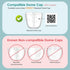 4pcs. Maymom Screw Lids Aka Travel Caps with Rewritable Sealing Disc Compatible with Avent, Maymom Wide Mouth Bottles;