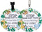 2 Pack No Touching Baby Car Seat Sign, Please Don't Touch Baby Safety Sign with Hanging Straps and Clip, Green Leaves