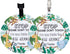 2 Pack No Touching Baby Car Seat Sign, Please Don't Touch Baby Safety Sign with Hanging Straps and Clip, Green Leaves