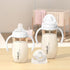 6 9 oz Gulicola Baby Bottle with Straw, Weighted Straw Sippy Cup with Handle, BPA Free PPSU, Months Plus, - Clear