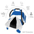 CQMZJHU Greek Flag Baby Car Seat, Rain Shelter, Multifunctional Nursing Cover for Newborns, Mother Care, Breastfeeding