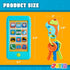 Pretend Toddler Play Phone, Learning Toy Set with Keyfob and Credit Cards, Kids Cellphone Toys for 1-3 Year Olds