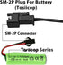Tosiicop 3.7V SM-2P 2 Pack Lipo Battery Charger - Cable RC Toy Remote Control Car Vehicle Rechargeable Li-ion Batteries