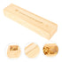 KOMBIUDA Lidded Pregnancy Test Keepsake Box Wooden Female Announcement Case with Heart Footprint Design Multipurpose