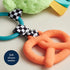 Itzy Ritzy Infant Toy & Teether - Itzy Pal Baby Teething Toy Includes Lovey, Crinkle Sound, Textured Ribbons & Silicone