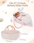 8 Set 17-22 Inch BABESIDE PCS Reborn Baby Doll Clothes with Bassinet for Dolls Babys Doll Clothes Outfit Accessories