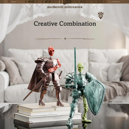 Osmanthus bloom T13 Set,Skeleton Figures,Dummy 13,Lucky 13 Action Figure Knight Action Figures,Knight Action