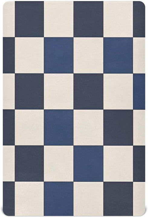 miaozhen Blue Black White Checkered Crib Fitted Sheets Essentials for Crib Mattress 52''x28''