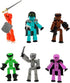 Zing Stikbot Off The Grid Pack - Set of 6 Poseable Action Figures with Weapons and Accessories