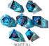 Set Sharp Edge DND Dice with Glowing LED Display Box - Premium Polyhedral Resin Dice for Dungeons and Dragons |