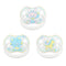 LittleForBig Bigshield Generation-II Adult Sized Printed Pacifier Set Baby Parade Pattern 3-Pack