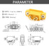 SoloGood Amass 10 Pcs XT60E1-M Mountable XT60 Male Plug Connector for RC Models