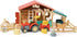 18m+ Tender Leaf Toys - Farmyard Tractor - Wooden Tractor Toy with Removeable Trailer, Animals and Accessories