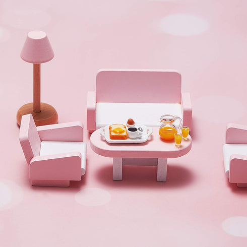 Dollhouse Accessories Decoration, 1:12/1:6 Mini Kitchen Accessories Set, Scene Breakfast Bulk Pretend Toy Decor