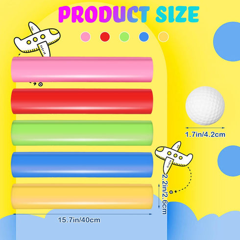 Team Building Activities Kit for Adults and Teens, Group Learning Exercise Games with Half Pipes Golf Balls Storage