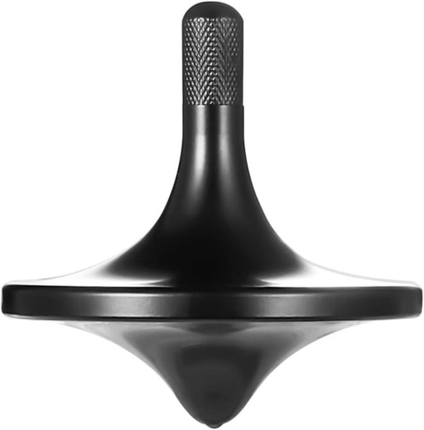 Stainless Steel Spinning Top, Premium Exquisite Metal Desk EDC Fidget Toy, Spin Over 6 Minutes (Black)