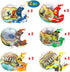 WODMAZ 12PCS Set PreFilled Easter Eggs with Pirate Ship Building Blocks, Surprise Eggs Filled Pirate Ship Toys