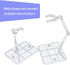 POMER Action Figure Stand, 5 Pcs Transparent Assembly Display Holder Base Model Support Stand Compatible with 6"