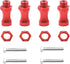 4Pcs ShareGoo Aluminum 12mm to 17mm Wheel Extension Hex Drive Hub Adapter Widener 30mm Offset Compatible with Tamiya Axial RC4WD Traxxas 1/10 Off-Road RC Car Buggy Monster Truck Tires,Red