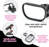 Baby Car Mirror, Shatterproof Automotive Interior Rearview Baby Observation Mirror, Adjustable Child Safety Seat Rear