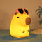 Attivolife Summer Capybara Night Light, Portable Silicone Lamp for Girls, Funny Bathroom Decor, Pink Glasses