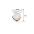 1" (50pcs) Metal Heart Pacifier Suspender Clips,Sutoyuen Pacifier Clips for Making DIY Craft Supplies Pacifier Holders