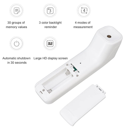 Thermometer for Adults and Baby, Forehead Digital Thermometer, Non Infrared Thermometer, Accurate Reading and High Temperature Alarm, Memory Recall